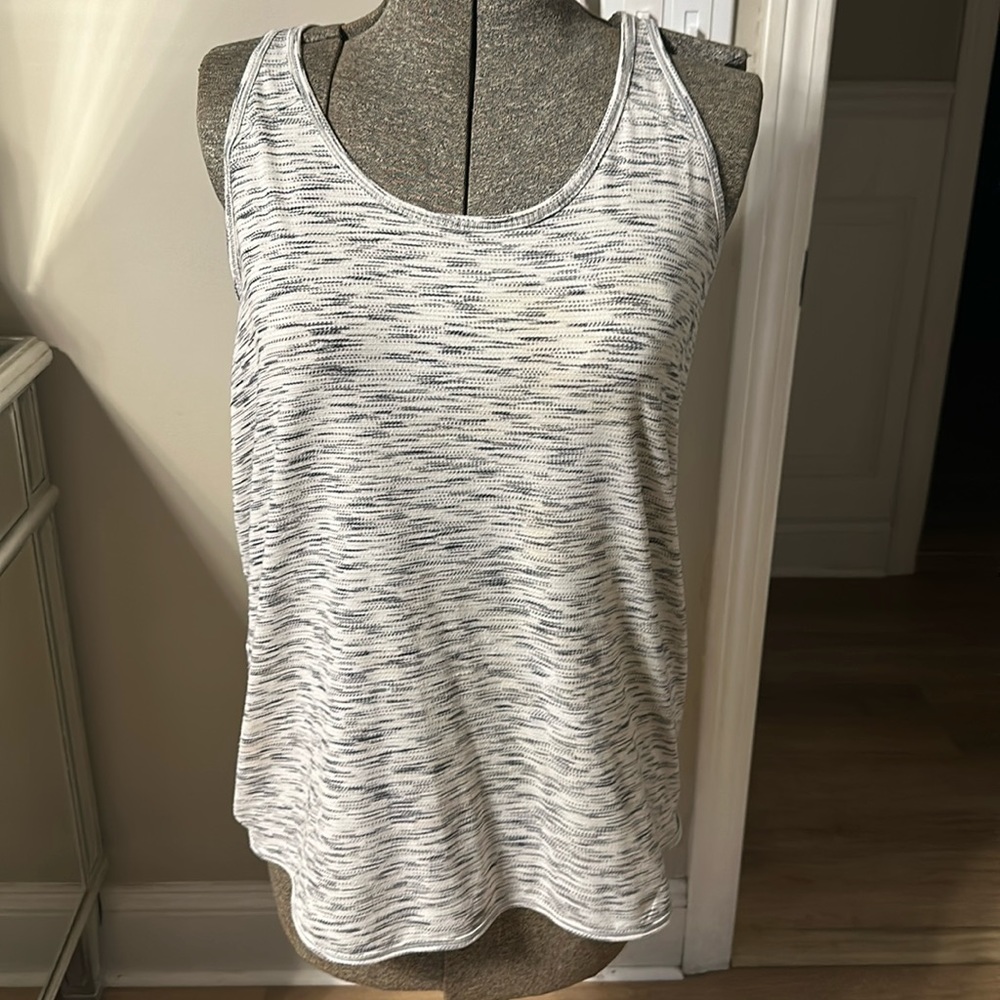 Lululemon white & gray women’s tank top size 12